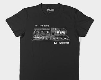 depeche mode All I Ever Wanted synth tee for adults // unisex inspired by Depeche Mode fans cool adults fashion darkwave