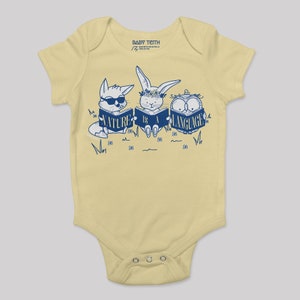 Nature is Language baby bodysuit// 5 colors the smiths fans morrissey inspired music babies onesies goth post punk new wave dark wave