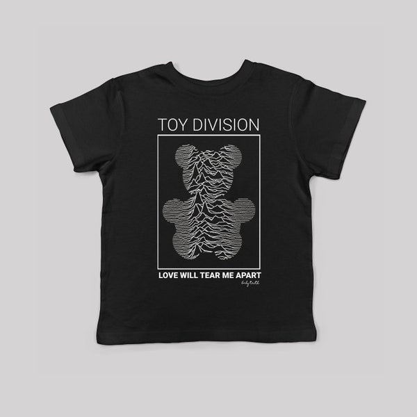 Toy Division Kids + Baby Tee - Baby Teith - Cute Funny Goth Baby Clothes for Birthday Gift for Gothic Kids 80s Mock Rock Tee