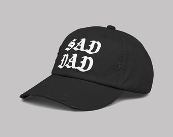 Sad Dad Hat - Baby Teith - Cap for Emo Father's Day Gift for Goth Dad