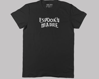 Espooky Madre Tee - Baby Teith - Spooky Mom Graphic Print Tee for Halloween Shirt for Goth Mothers Day Gift