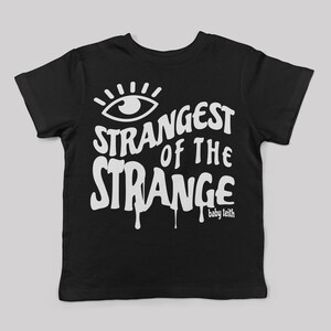 Strangest of the Strange// short sleeve t-shirt spooky weird cool kids strange and unusual kids fashion goth kids tee