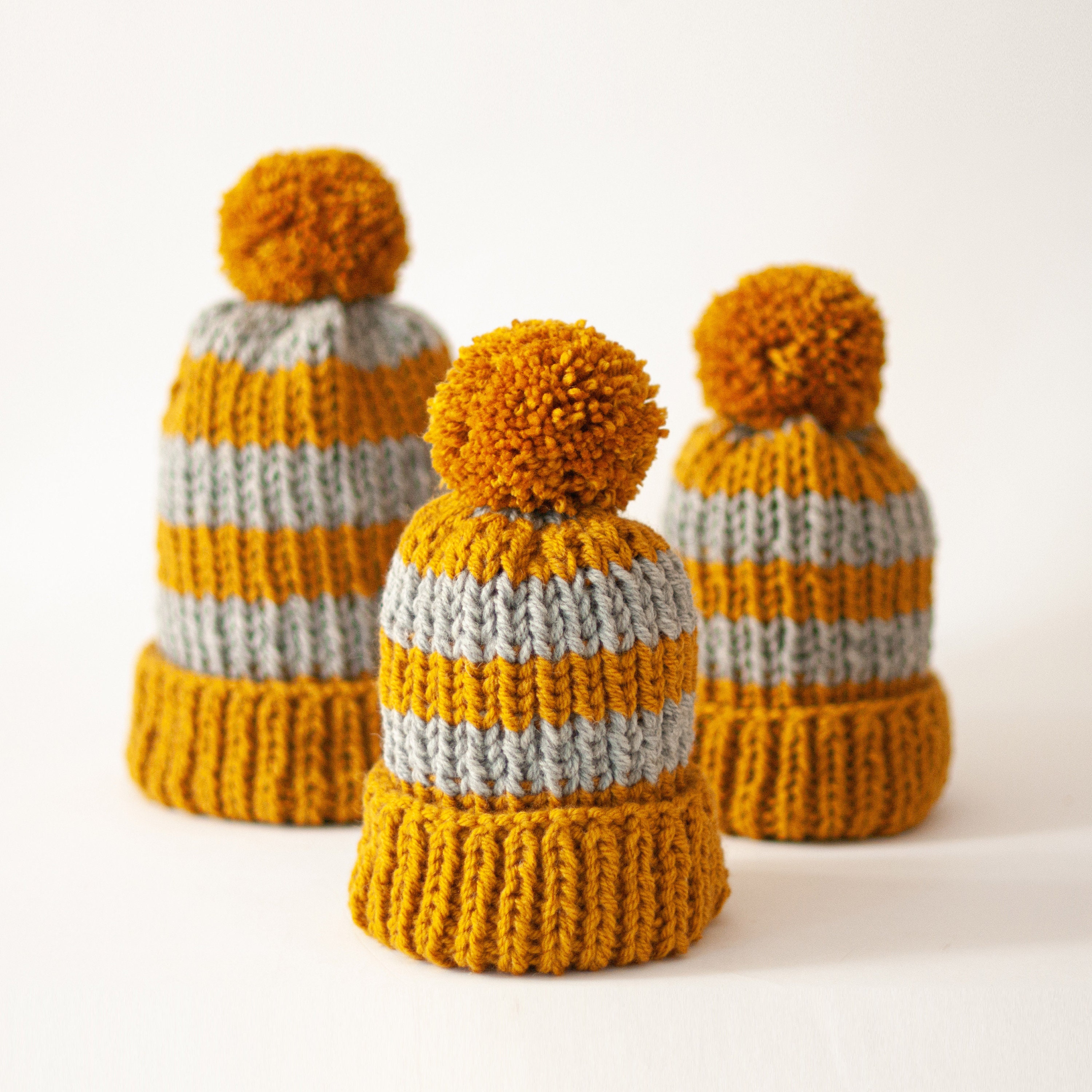Cable Knit Wide Brim Packable Hat-Mustard 20191231_110637.png main image 4