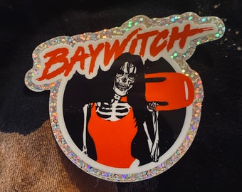 Baywitch glitter sticker