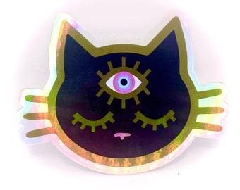 Third eye cat sticker