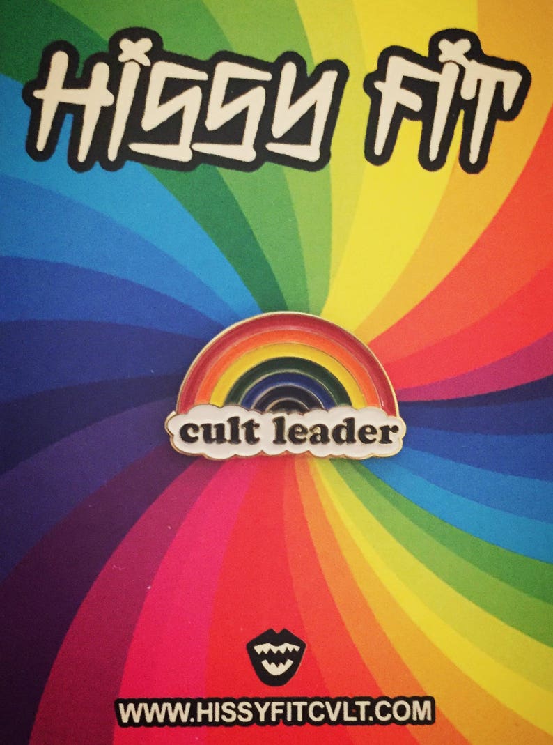 Cult leader enamel pin image 2