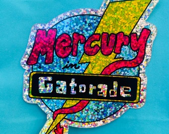 Mercurio en Gatorade Pegatina