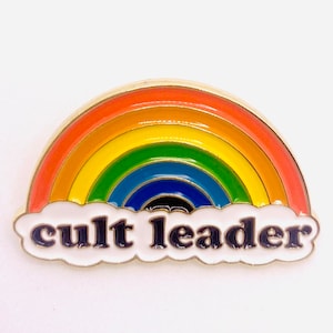 Cult leader enamel pin image 1