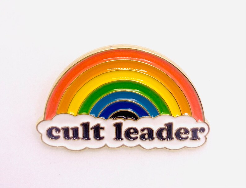 Cult leader enamel pin image 1