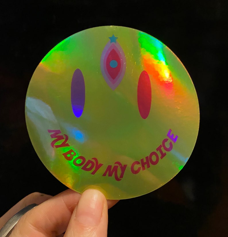 My Body My Choice holographic Sticker image 1
