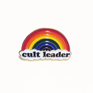 Cult leader enamel pin image 3