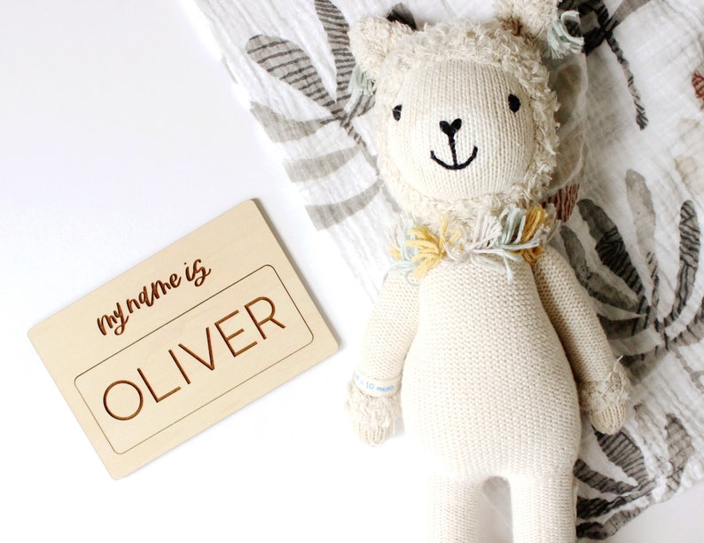 Custom Baby Name Announcement Sign name tag baby name sign Etsy