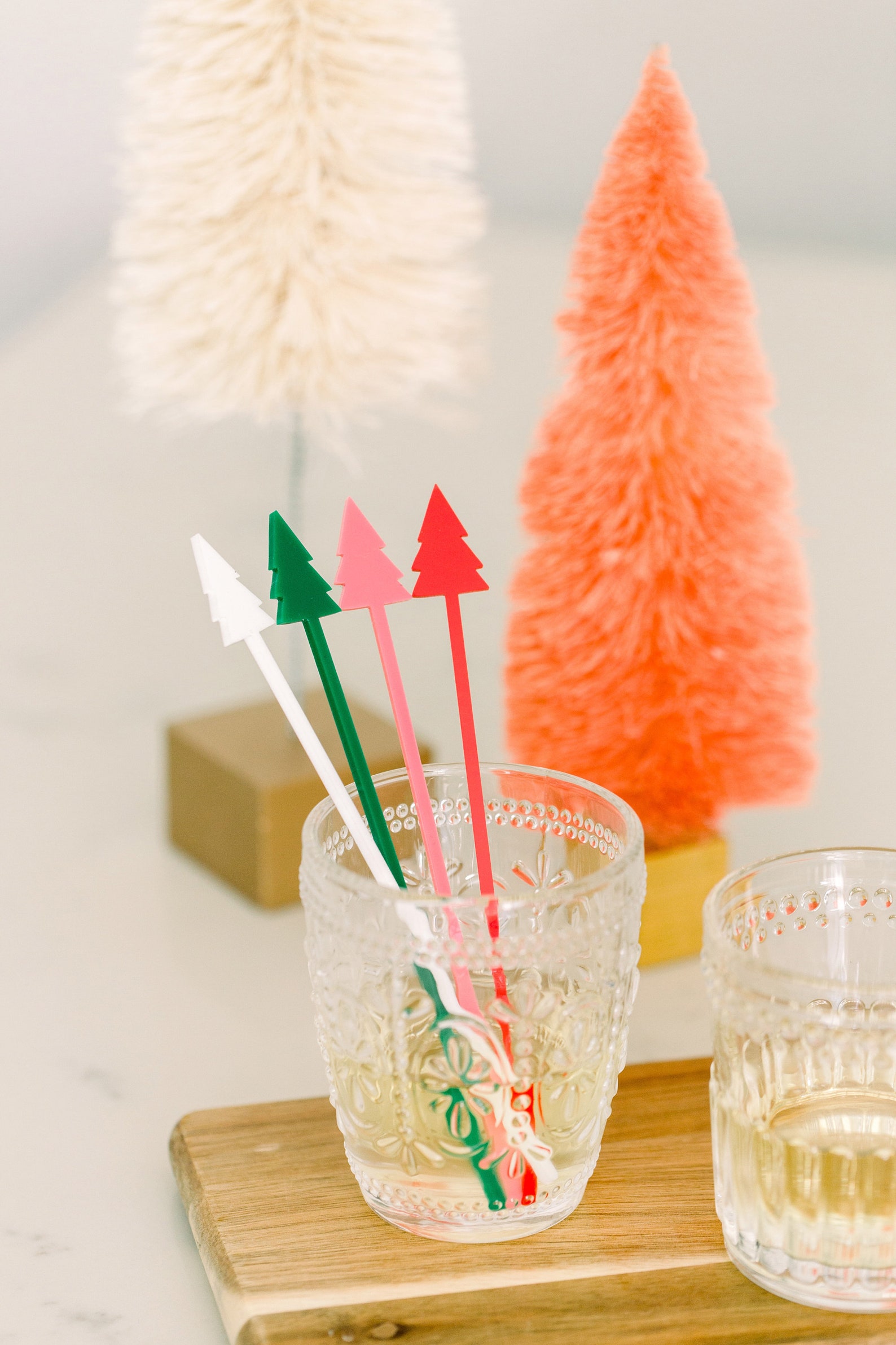 Christmas Tree Drink Stirrers build a Set Holiday Swizzle Etsy