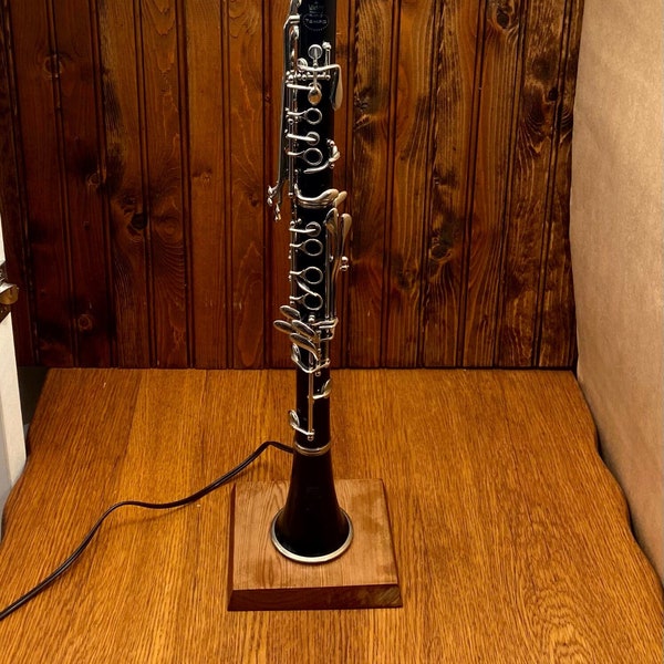 Upcycled Clarinet Accent Lamp