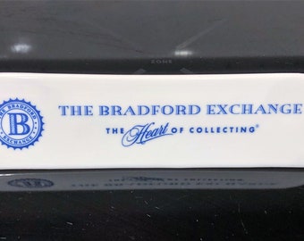 The Bradford Exchange The Heart of Collecting Dealer Porcelain Shelf Sign Retail Sign