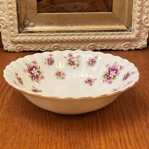 Cereal Bowl by Royal Albert Sweet Violets, Round Bowl
