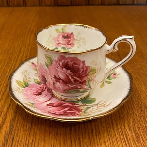 Royal Albert American Beauty Hampton Shape Teacup and Saucer