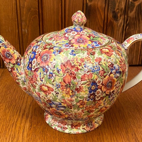 Royal Winton Grimwades Sunshine Teapot 4 Cup Chintz Teapot Etsy