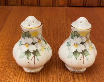 Royal Albert White Dogwood Salt and Pepper Shakers