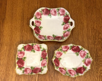 Royal Albert Old Country Roses Sweet Meat Dishes, Bon Bon Dishes, Square Dish, Oval Dish or Open Handled Dish