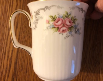 Royal Albert Tranquility Salt and Pepper Set Tranquillity Pink Cabbage Rose China Salt and Pepper