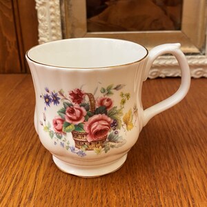 Royal Albert Basket of Roses and Grapes, Un Named Footed Coffee Mug