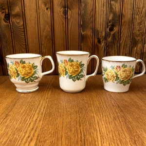 Royal Albert Tea Rose Yellow Coffee Mug, 3 Styles to Choose From