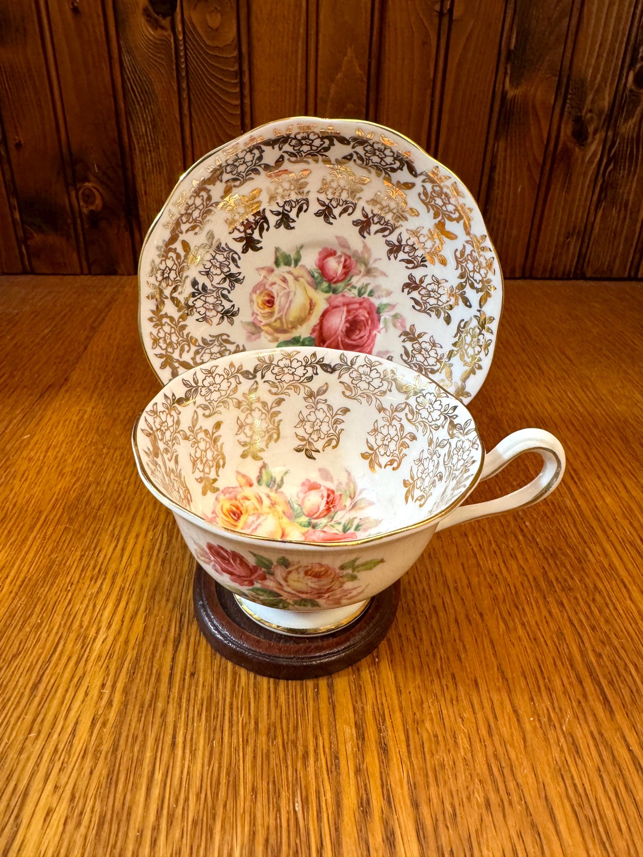 Royal Doulton Cup & Saucer, Mayfair Pattern, #H-4905 (Used