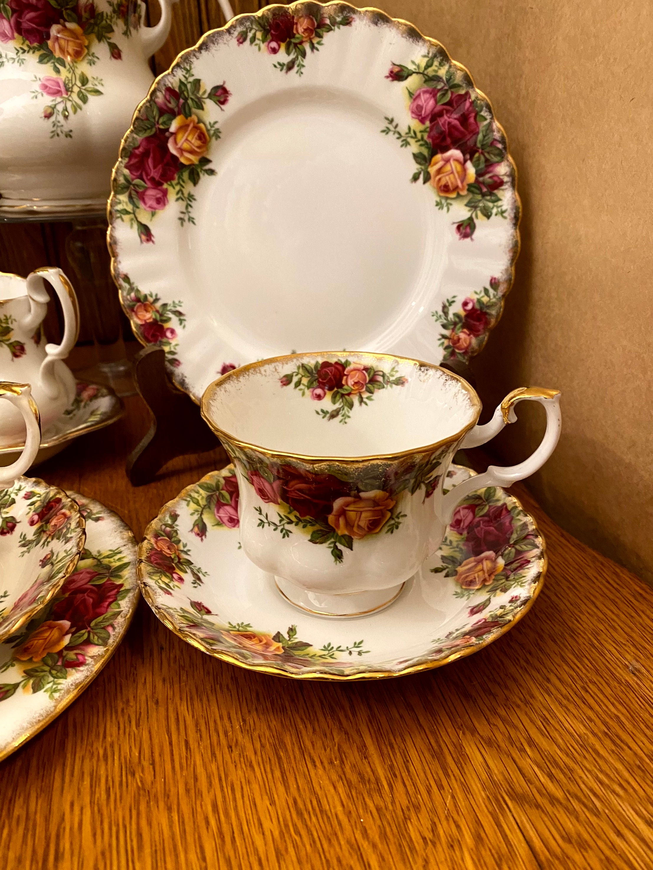 ロイヤルアルバート オールドカントリーローズ 17ピースティーセット