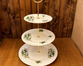 Royal Albert Trillium 3 Tier Cake Plate