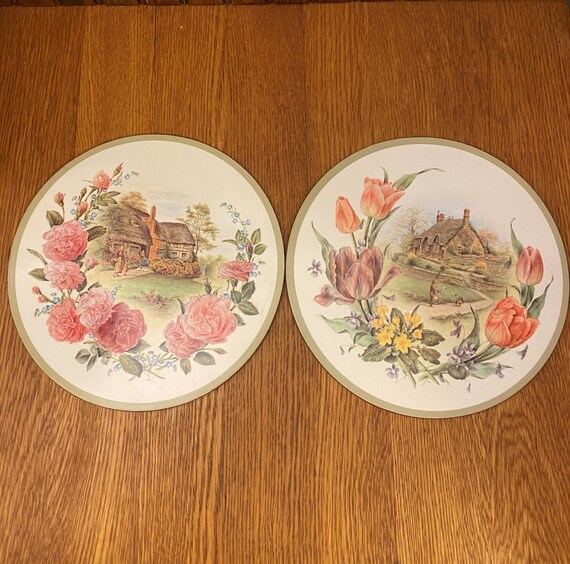Pimpernel Round Placemats British Country Scenes Serving Etsy