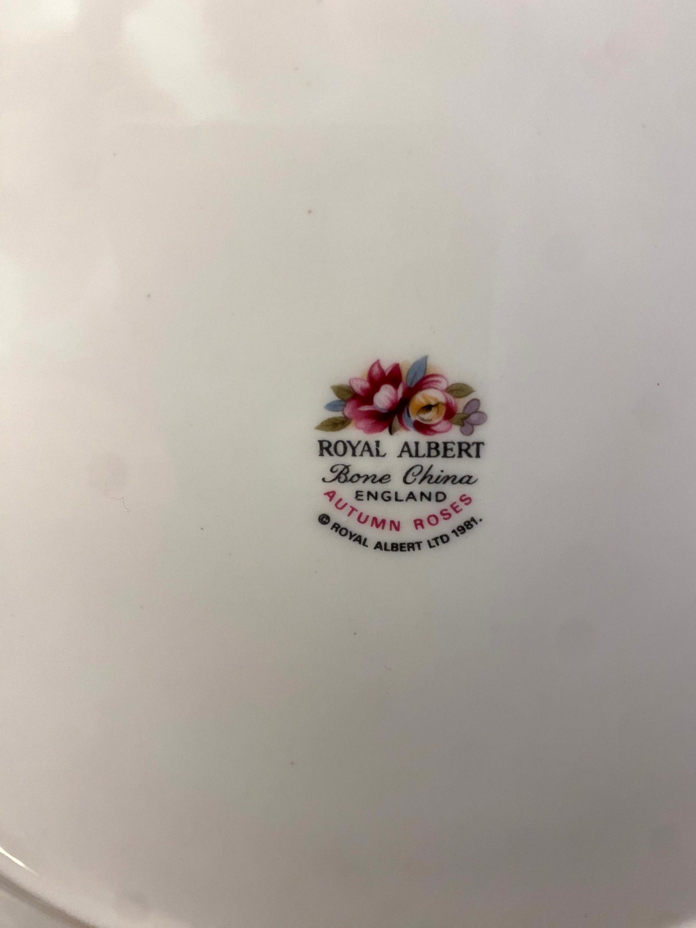 Royal Albert Autumn Roses Dinner Plate - Etsy 日本
