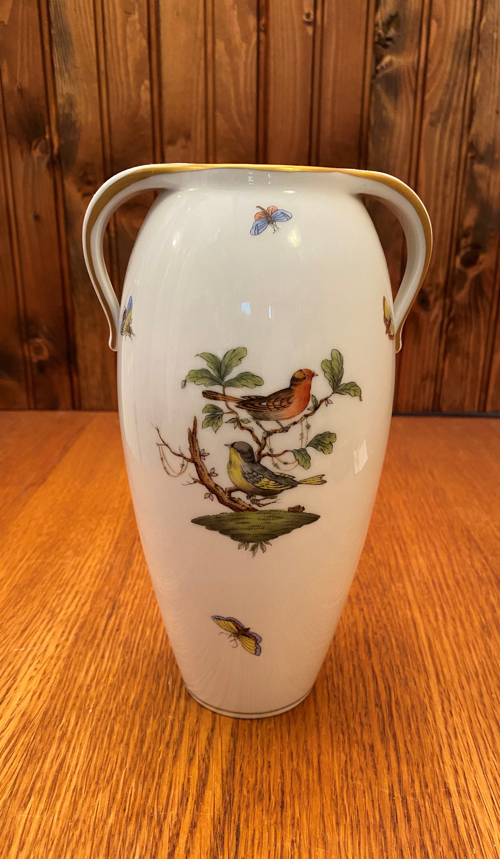 Vintage Hungarian Porcelain Herend Rothschild Bird Insects