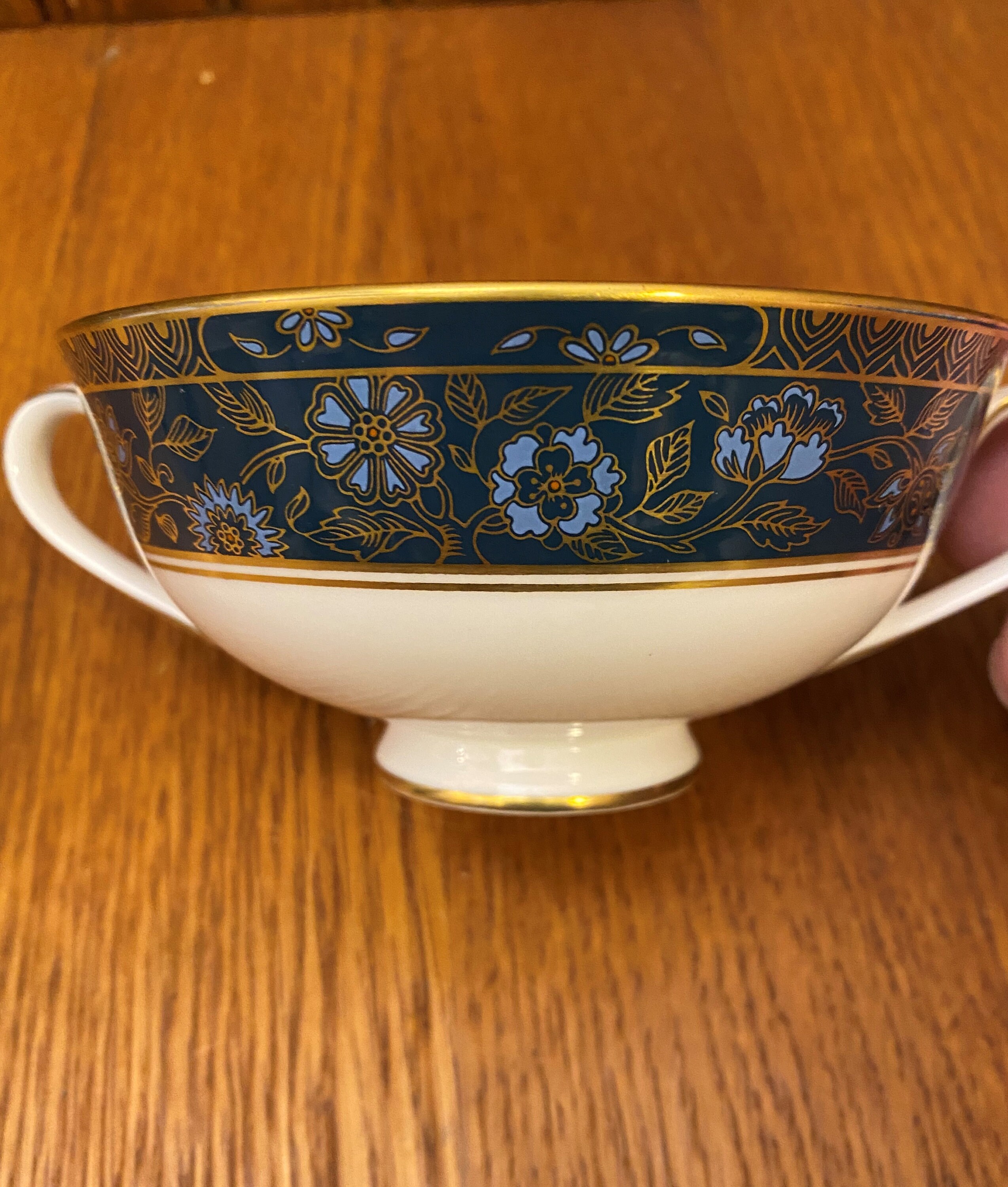 Royal Doulton Carlyle Handled Cream Soup Bowl With Underplate Etsy Canada