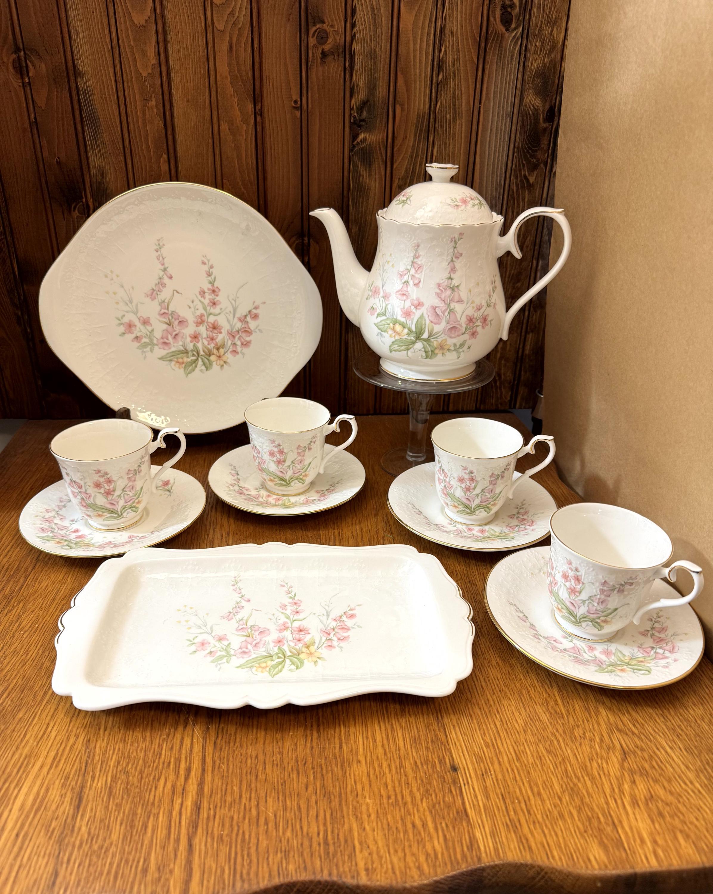 ロイヤルアルバート リンデンリー　ポットセット 11 Piece Royal Albert for All Seasons, Parkland, Tea Set, Service