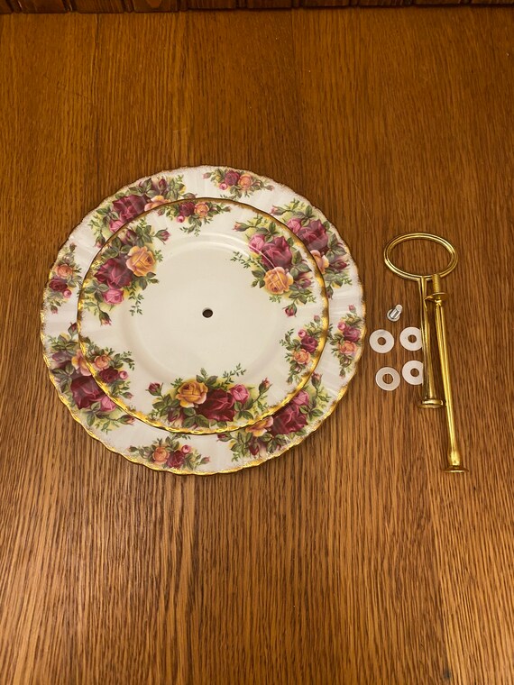 Royal Albert Old Country Roses Two Tier Custom Made Cake Plate 2