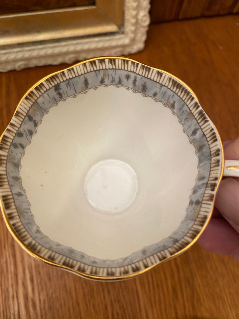 Royal Albert Silver Birch Tennis Set with Teacup, Snack Plate image 3