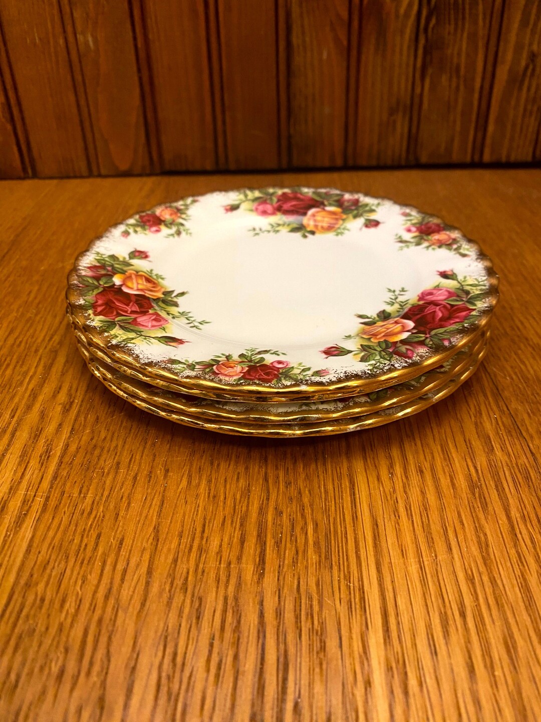 Set of 4 Royal Albert Bread and Butter Plates, Small Round Plates, OCR ...