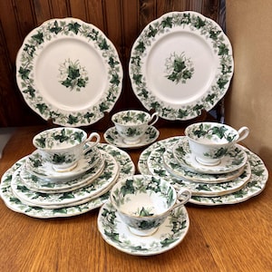 20 Piece, Royal Albert Ivy Lea Dinnerware Set for 4