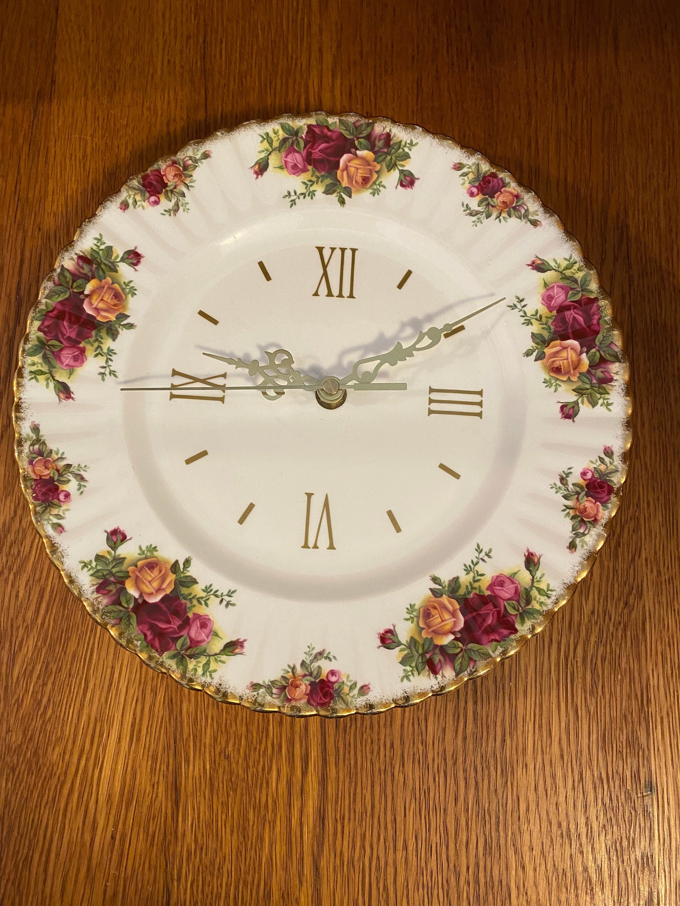 Royal Albert Old Country Roses Large Wall Clock - Etsy