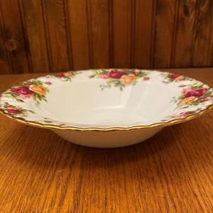 Royal Albert Old Country Roses Rimmed Soup Bowl