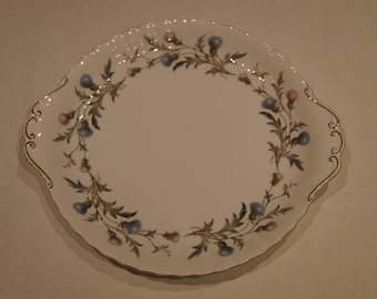 Royal Albert Brigadoon 10 3/8" Handled Cake Plate