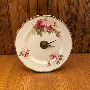 Royal Albert American Beauty Shelf Clock, Free Standing Clock