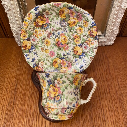 Royal Winton Grimwades Bedale Chintz Floral Tea Cup and shops Saucer