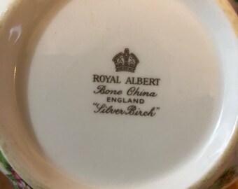 ロイヤルアルバート シルバーバーチ 6オンス クリーマー＆ラージ