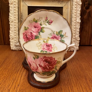 Royal Albert American Beauty, Countess Shape, Teacup and Saucer