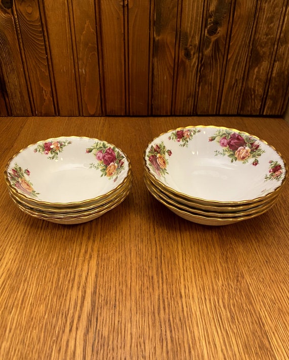 Set of 4 Royal Albert Old Country Roses Fruit/sauce Bowls or Coupe Cereal  Bowls, OCR -  Canada