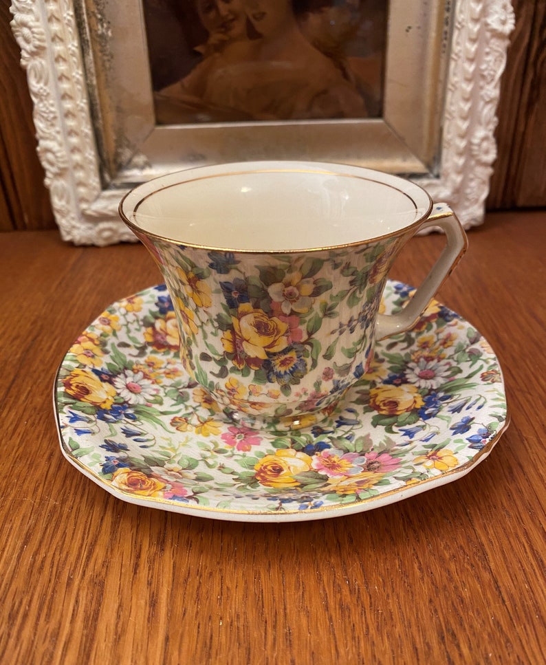 Royal Winton Grimwades Bedale Chintz Floral Tea Cup and shops Saucer
