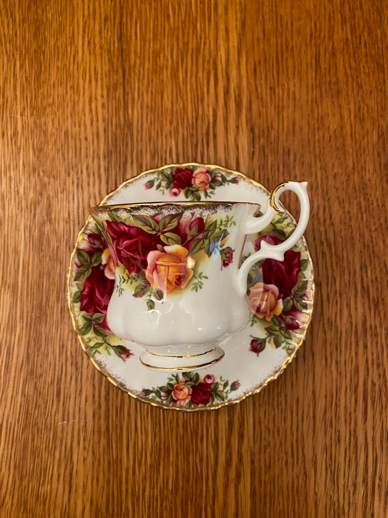 Royal Albert Old Country Roses Teacup and Saucer or Demitasse Etsy Canada