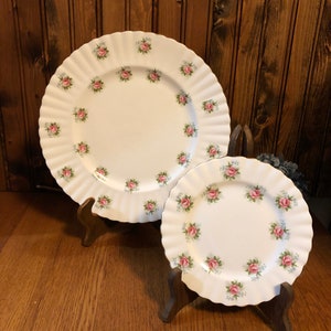 Royal Albert Forget Me Not Rose Dinnerware, Your Choice, Pink and Blue Flower China